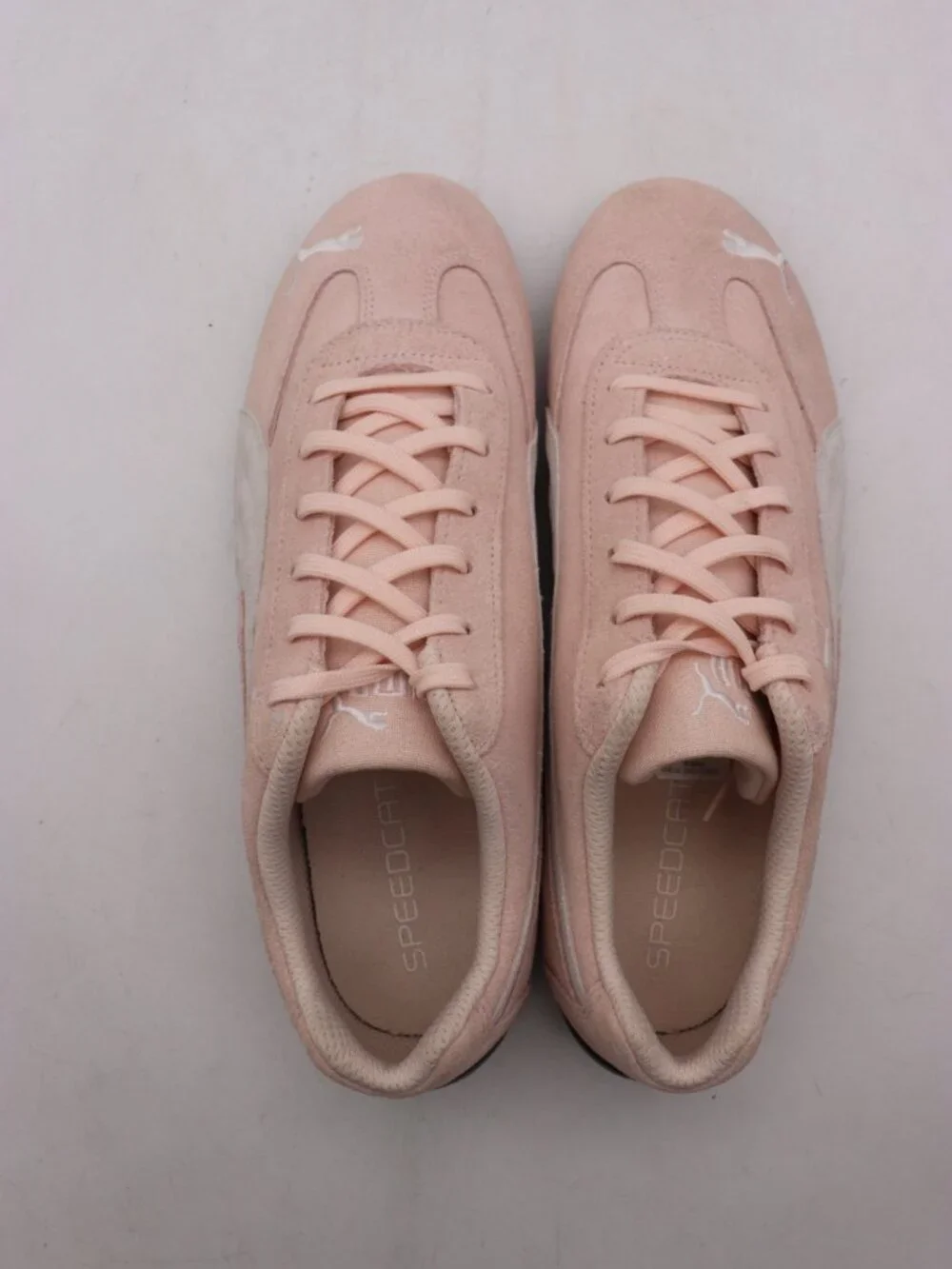 Puma Lifestyle Speedcat Women's Size 10 Suede Pink White Sneakers 381766-03